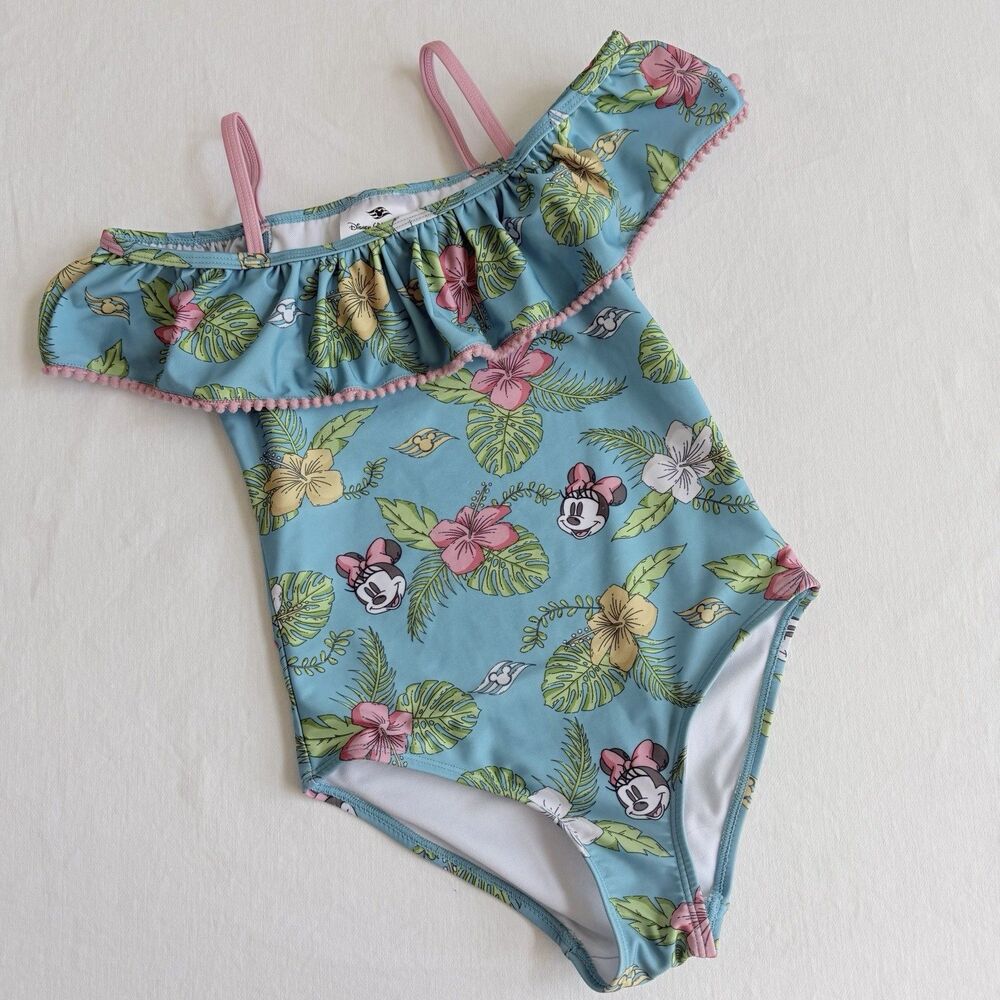 Disney Cruise Line Minnie Mouse Swimsuit One Piece 7/8 Girls DCL